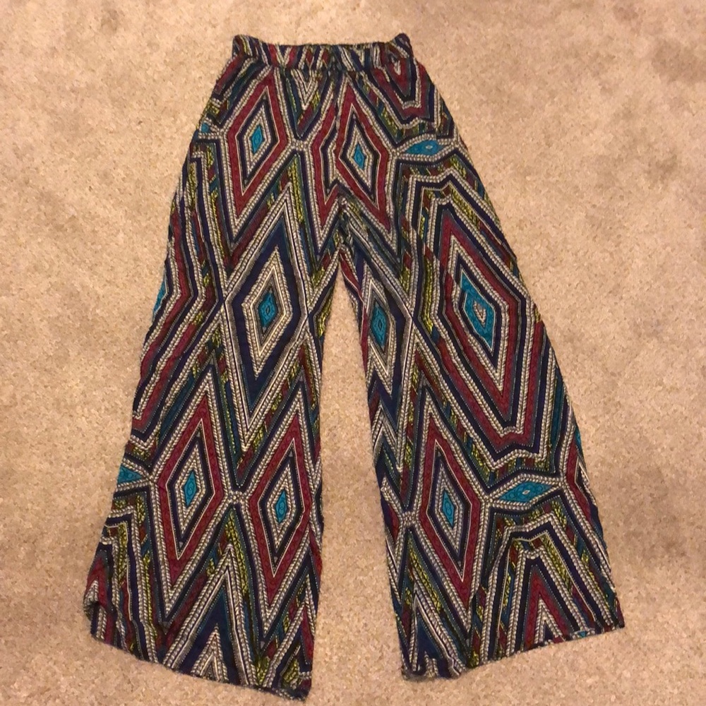 MOSSIMO Aztec wide leg pants